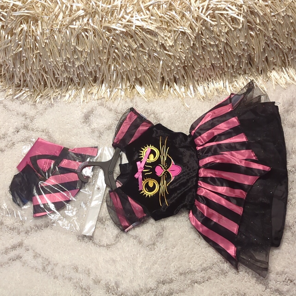 Black Cat Witch Halloween Costume 2T-3T, NWOT